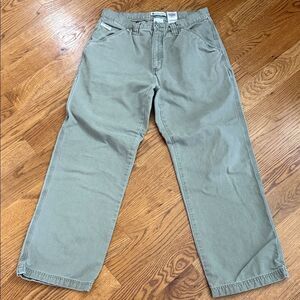 Columbia Sportswear Utility Pants Khaki Green Cotton Workwear Outdoor Size 32/30